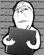 angry arm computer glasses hand holding_object sad server soyjak stubble subvariant:wholesome_soyjak variant:gapejak // 560x689 // 168.6KB