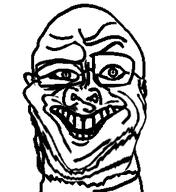 glasses smile soyjak subvariant:jolly_sidson teeth template variant:sidjak // 289x316 // 36.4KB