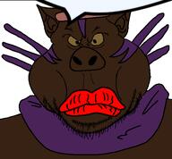 fat jimbo_(namefag) meta:namefags namefags purple_hair red_lips scarf shitskin top_hat ugly variant:meximutt yellow_eyes // 496x461 // 88.1KB