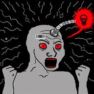 black_sclera cyborg grey_skin meta:tagme not_a_FUCKING_SOYJAK red_eyes robot sber science // 1024x1024 // 227.9KB