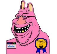 award blue_eyes gold_tooth golden_tooth incomprehensible_woahjack labubu literal_who meta:op_took_a_selfie_of_xerself name_tag namefag namefags pink_skin self_instered_award variant:impish_tony // 512x488 // 232.6KB