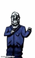 animated arm art biting_lip clothes dance drawfag drawing fist full_body glasses hand leg poyopoyo shadow shoe soyjak stubble suit variant:sidjak // 241x400 // 420.1KB
