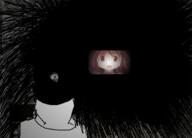 anime back bathroom clothes darkness glasses hair irl_background kaname_madoka madoka_magica meta:tagme mirror text variant:markiplier_soyjak // 1806x1302 // 1.0MB