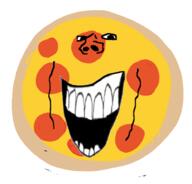 food open_mouth pizza soyjak subvariant:splicejak variant:impish_soyak_ears // 920x882 // 147.5KB