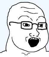 bald fat glasses open_mouth template transparent_background variant:soyak // 640x756 // 11.5KB