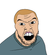 angry blue_shirt bobby_hill fox king_of_the_hill open_mouth soyjak stubble teeth transparent_background variant:feraljak yellow_hair // 1500x1500 // 28.7KB