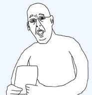 bald book eyebrows glasses holding_object lips open_mouth shirts template variant:bookholder // 769x797 // 55.0KB