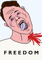 brown_hair charlie_kirk dead hair open_mouth teeth tongue variant:bernd white_shirt white_skin // 1200x1700 // 48.1KB