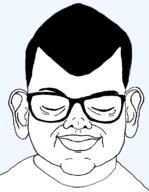 closed_eyes closed_mouth ear glasses hair happy soyjak variant:brandon // 864x1113 // 159.2KB