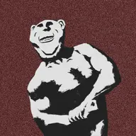 arm body buff clean_shaven drawing ear flexing hand shadow smile teeth variant:impish_soyak_ears // 3000x3000 // 6.5MB