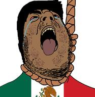 bloodshot_eyes crying hair hanging mexico mustache rope soyjak stubble suicide tongue variant:hydejak // 778x800 // 228.9KB