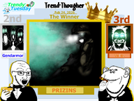 2nd_place 3rd_place 4soyjaks artist:gendarmor artist:prizins artist:virilis beard black_background black_skin bronze camo celebration champagne cigar cigarette clothes crown dark_room ear eyebrows eyes facing_away featured frame front_facing full_body glasses glove glowing glowing_eyes goggles green_eyes gun hair helmet holding_gun holding_object inverted irl jacket light looking_at_you m4 meta:featured meta:tagme meta:trendy_tuesday microphone mouth_open namefags night_vision_goggles nose open_mouth path realistic rifle shading shadow shirts silver smile smoke soldier space stubble subvariant:soyak_(crazed) suit suit_and_tie teeth text thougher toilet transparent_background trend:thougher variant:a24_slowburn_soyjak variant:impish_soyak_ears variant:kuzjak variant:markiplier_soyjak variant:markiplier_soyjak2 variant:soyak wine_glass winner // 1920x1440 // 1003.9KB