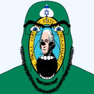 1889 angry beard blue_eyes facial_mark flag flag:israel flag:washington forehead_mark george_washington glasses hair israel looking_at_you open_mouth queen_of_spades soyjak spade star_of_david state stubble subvariant:cobson_front2 subvariant:spadeson text thick_eyebrows united_states variant:cobson // 800x800 // 132.9KB