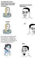 angry emmy_the_robot glasses hair maid nandroid open_mouth robot soyjak subvariant:trad_wife text variant:chudjak virgin wojak // 1125x1875 // 259.6KB