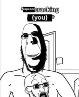 2soyjaks closed_mouth glasses open_mouth rape soyjak stubble subvariant:doctos subvariant:hornyson text variant:cobson variant:crackinglabubu variant:soyak // 700x859 // 49.6KB