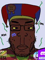 Circus_2_(NameFag) beard cropped cross_eyed discord esl esl_award flies glasses macedonia pomni shilled_it_again_award shitskin stink_lines subvariant:chudplier the_amazing_digital_circus yellow_sclera zoophile // 1093x1452 // 606.4KB