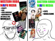 alita anime archive big_o blush comparison detroit_become_human ex_machina garbage glasses i_hate manga media megan moeshit punisher_face robot soyjak stubble the_trouble_with_being_born tv_show variant:feraljak variant:wojak video_game waifu wife_like wojak // 2732x2048 // 2.9MB