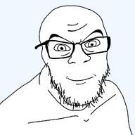 eyebrows eyes glasses happy smile stubble variant:feraljak wrinkles // 1025x1025 // 31.4KB