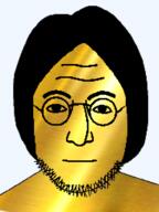 glasses gold hair nose stubble variant:lennonjak yellow_skin // 382x510 // 102.9KB