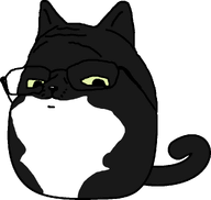 animal cat cat_ear closed_mouth ear glasses nose snout stubble subvariant:gapecat subvariant:wholesome_soyjak tail transparent_background tuxedo_cat variant:gapejak whiskers // 1024x970 // 31.1KB