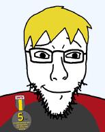 blond closed_mouth glasses grey_shirt hair meta:op_made_a_self_portrait_of_xerself nate nate_(soyjak_party) nate_higgers raised_eyebrow red_shirt smug soyteen stubble teen that_one_fucking_picture_of_nate_being_a_smug_little_bastard transparent_background variant:lesoyface white_skin you_look_like_this_and_say_this // 578x720 // 17.0KB