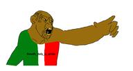 OP_IS_A_MINDBROKEN_PAJEET_RETARD_WHO_IS_OBSESSED_WITH_ITARYANS flag flag:italy hair italy meta:tagme south_italy soyjak stubble teeth // 4104x2195 // 282.8KB