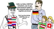arm austria closed_mouth clothes croatia czechia flag flag:austria flag:croatia flag:czechia flag:germany flag:hungary flag:poland flag:serbia flag:slovakia flag:slovenia flag:switzerland germany glasses hair hand hat hungary poland slovakia slovenia smile smug soyjak switzerland text variant:chudjak // 861x457 // 77.5KB