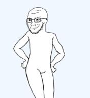 animated dance facial_hair fukkireta glasses smile smirk smug soyjak stubble variant:soyak // 760x825 // 406.8KB
