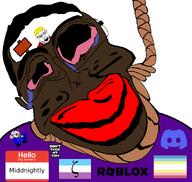 ack bloodshot_eyes crying discord distorted floofs furfag glasses hair hello_my_name_is_(sticker) looking_at_you map_(pedophile) middnightly_(nigger) mustache nate natejak noose pedophile red_eyes red_lips rent_free roblox rope slopjak soyjak subvariant:jartycuck subvariant:patrick suicide tear template text uttp variant:bernd variant:chudjak variant:feraljak zoophile // 1050x996 // 90.0KB