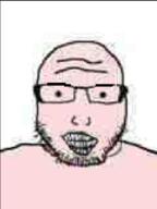 baby deformed glasses small_eyes stubble subvariant:lawrence teeth variant:markiplier_soyjak white_skin // 389x520 // 55.3KB