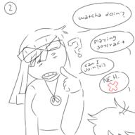 2soyjaks arm avengers beanie comic hair hand minecraft nate necklace open_mouth question_mark speech_bubble subvariant:shoyta variant:gapejak variant:soytan video_game // 645x645 // 101.7KB