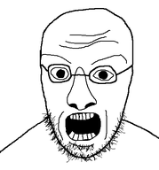 bald big_nose glasses no_iris open_mouth stubble thin_eyebrows variant:etymologyjak // 416x447 // 11.4KB