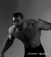 animated ext=video grayscale meta:ai_generated nas:gigachad scream sound suicide