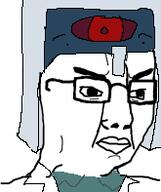 angry cave_story clothes doctor glasses hat helmet soyjak thumbnail_(file) variant:chudjak // 165x197 // 14.7KB