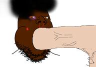 beaten black_skin blood blowjob bwc glasses hair penis red_eyes soyjak stubble subvariant:blowjob_gapejak testicles variant:gapejak white_skin // 1202x836 // 200.9KB