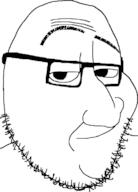 glasses nuvariant smug soyjak stubble template variant:smugjak // 554x772 // 15.8KB
