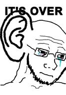 crying ear glasses its_over large_ear sad soyjak stubble text variant:wojak // 633x915 // 174.1KB