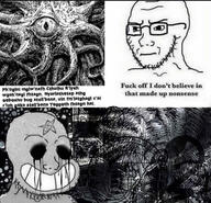 calarts conspiracy conspiracy_theory cthulhu cult eldritch esoteric eye glasses grin happy horror incomprehensible lovecraft mythology no_eyes religion scary schizo star stubble variant:soyak // 1284x1238 // 932.5KB