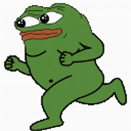 amphibian frog green_skin nas:pepe pepe_the_frog poop_and_niggers_dying run running // 498x498 // 485.6KB