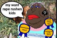 OrientalTrollface_(user) OrientalTroonFag black_skin meta:tagme pedophile shitskin trans_flag transmaxxing twitter variant:meximutt // 655x435 // 268.4KB