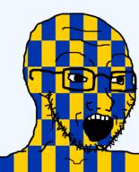 british england flag flag:surrey glasses hair looking_to_the_right open_mouth soyjak stubble surrey teeth united_kingdom variant:soyak // 644x800 // 16.6KB