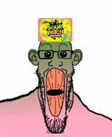 animated clothes ext=gif flavorjak food glasses gradient green_skin hat oh_my_god_she_is_so_attractive one_tooth open_mouth pink_skin sour soyjak stretched_mouth stubble sweet transformation twizzlers variant:markiplier_soyjak yellow_teeth // 900x1100 // 1.9MB