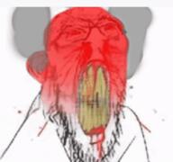 angry animated blood bloodshot_eyes clenched_teeth closed_mouth cracked_teeth ear fume glasses looking_at_you nosebleed red_eyes smoke soyjak stretched_mouth stubble subvariant:feralrage teeth variant:feraljak yellow_teeth // 340x319 // 1.4MB