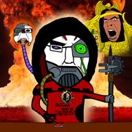 billions_must billions_must_die button chud cobson_face dark_mechanicum emperor_of_mankind explosion fire heretek robe servoskull subvariant:pol_face variant:bernd variant:chudjak variant:cobson variant:feraljak warhammer warhammer_40k // 2000x2000 // 2.9MB