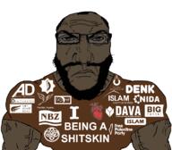angry beard brown_shirt brown_skin closed_mouth democrat free_palestine glasses i_heart i_love islam merge mudslime muslims palestine punisher_face shitskin subvariant:muscular_chud subvariant:muscular_science_lover subvariant:science_lover variant:chudjak variant:markiplier_soyjak // 1059x929 // 114.6KB