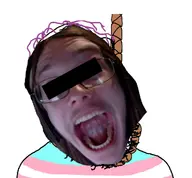 flag:transgender_pride_flag glasses hanging open_mouth rope tranny variant:bernd // 1080x999 // 274.3KB