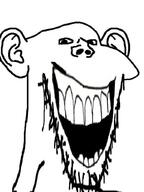 ear laughing open_mouth soyjak stretched_mouth stubble subvariant:splicejak template variant:impish_soyak_ears // 768x1024 // 101.8KB