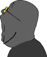 admin administrator forehead_wrinkles glasses gray gray_skin grey grey_skin no_ear open_mouth profile side side_profile side_view soot soot_colors soyjak_party stubble subvariant:gapejak_side variant:gapejak yellow_glasses // 733x890 // 11.0KB