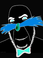 adventures_of_sonic_the_hedgehog bald black_background black_sclera blue_eyes bowtie closed_mouth dr._eggman glasses green_nose looking_to_the_right mustache pingas pingas_black pingas_man_(user) sega smile sonic_(series) sonic_the_hedgehog soyjak stubble thick_eyebrows variant:cobson // 750x1000 // 252.0KB