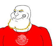 bald black_text blue_eyes buff coat_of_arms emblem english_text eyebrows eyes_like_the_o-o-cean jawline mexi_tvrkaryan mexico no_glasses red_shirt series:countryaryan_gem! stubble subvariant:mexiaryan turkiye variant:meximutt white_skin // 1057x872 // 74.1KB